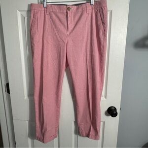 Tommy Hilfiger red/white pants, size‎ 14, cropped, lightweight, spring, casual